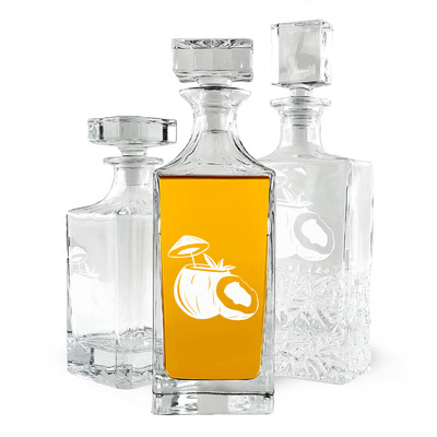 Coconut and Leaves Whiskey Decanter (Personalized)