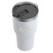 Coconut and Leaves White RTIC Tumbler - (Above Angle View)