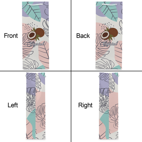 Coconut and Leaves Wine Gift Bag - Gloss - Approval