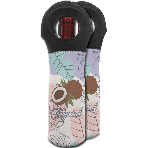 Coconut and Leaves Wine Tote Bag - MAIN