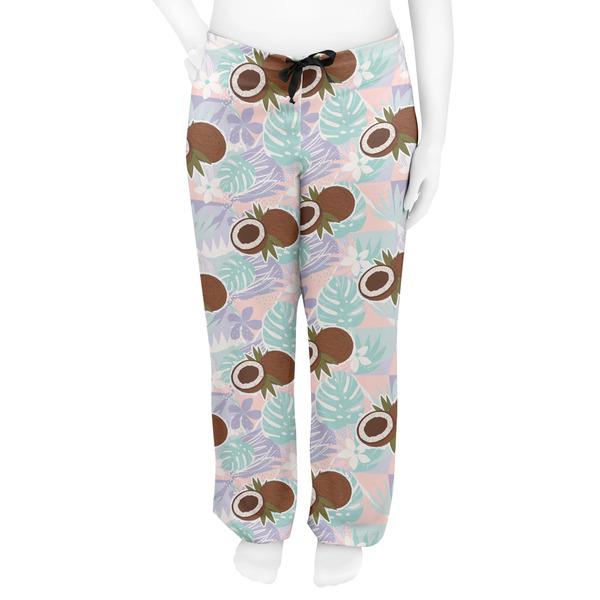 Coconut and Leaves Women's Pj on model - Front