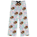 Coconut and Leaves Womens Pajama Pants - XS