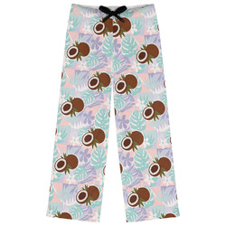 Coconut and Leaves Womens Pajama Pants - S