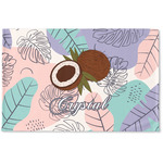 Coconut and Leaves Woven Mat w/ Name or Text