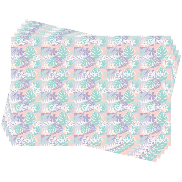 Coconut and Leaves Wrapping Paper - 5 Sheets Approval