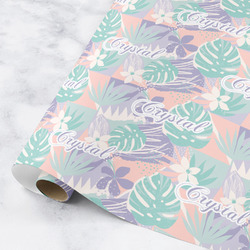 Coconut and Leaves Wrapping Paper Roll - Medium (Personalized)