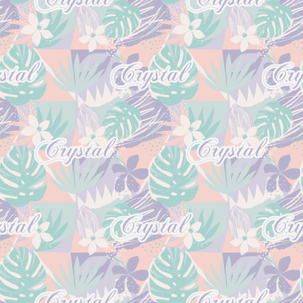 Coconut and Leaves Wrapping Paper Square