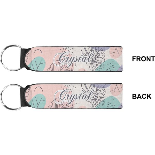 Coconut and Leaves Wristlet (Front + Back)