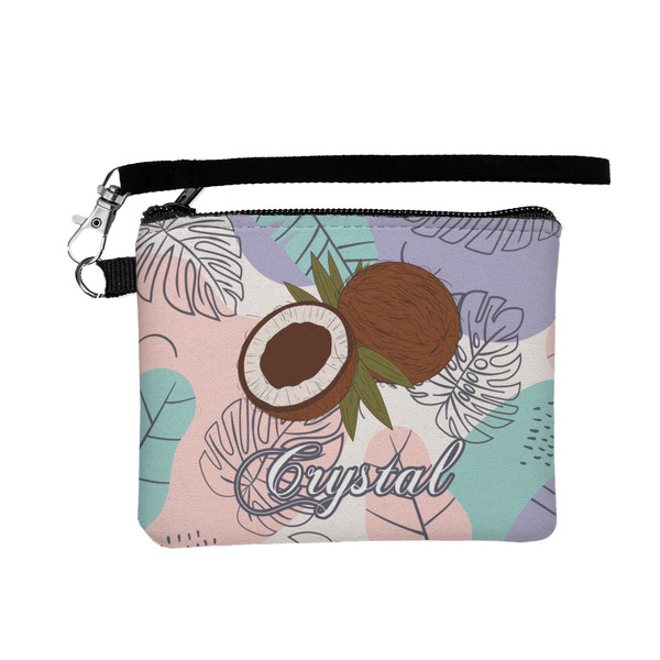 Custom Coconut and Leaves Wristlet ID Case w/ Name or Text