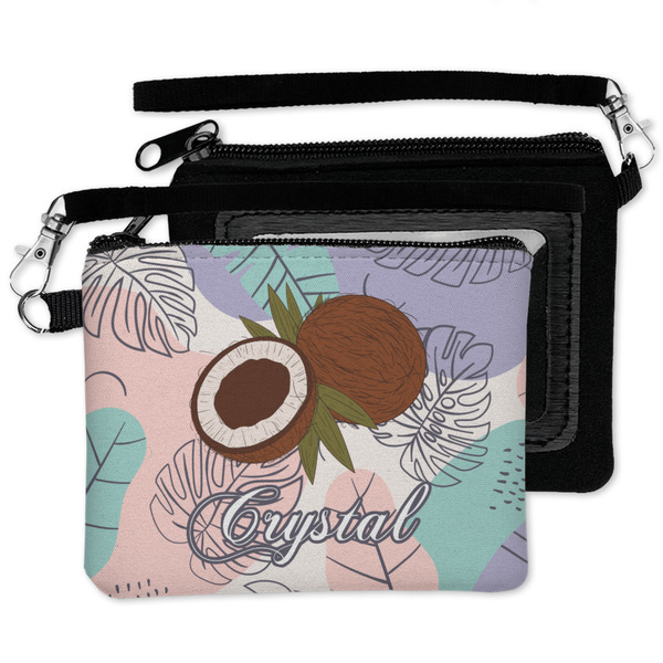 Coconut and Leaves Wristlet ID Cases - MAIN