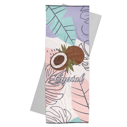 Coconut and Leaves Yoga Mat Towel w/ Name or Text