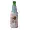 Coconut and Leaves Zipper Bottle Cooler - FRONT (bottle)