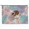 Coconut and Leaves Zipper Pouch Large (Front)