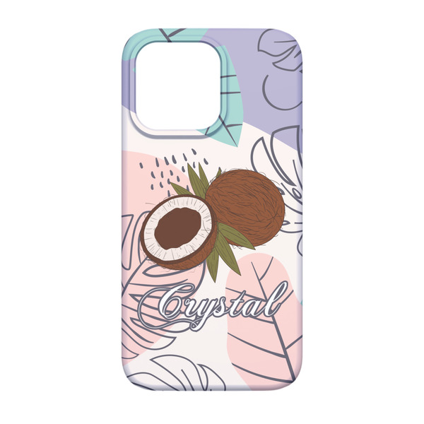 Coconut and Leaves iPhone 13 Case - Back