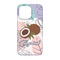Coconut and Leaves iPhone 13 Case - Back