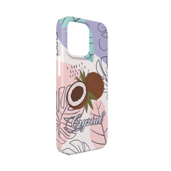 Coconut and Leaves iPhone Case - Plastic - iPhone 13 Mini (Personalized)