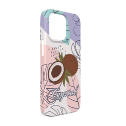 Coconut and Leaves iPhone Case - Plastic - iPhone 13 Pro (Personalized)