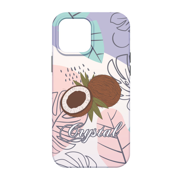Coconut and Leaves iPhone 13 Tough Case - Back