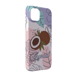 Coconut and Leaves iPhone Case - Plastic - iPhone 14 (Personalized)