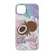 Coconut and Leaves iPhone 14 Case - Back