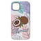 Coconut and Leaves iPhone 14 Plus Tough Case - Back