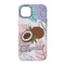 Coconut and Leaves iPhone 14 Tough Case - Back