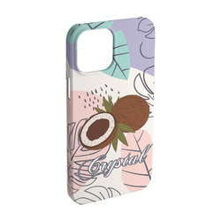 Coconut and Leaves iPhone Case - Plastic - iPhone 15 (Personalized)