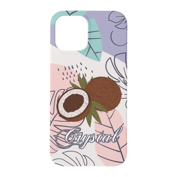 Coconut and Leaves iPhone 15 Pro Case - Back