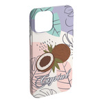 Coconut and Leaves iPhone Case - Plastic (Personalized)
