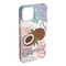 Coconut and Leaves iPhone 15 Pro Max Case - Angle