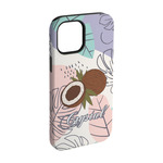 Coconut and Leaves iPhone Case - Rubber Lined - iPhone 15 (Personalized)