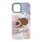 Coconut and Leaves iPhone 15 Tough Case - Back