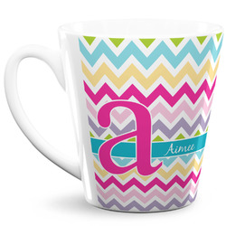Colorful Chevron 12 Oz Latte Mug (Personalized)
