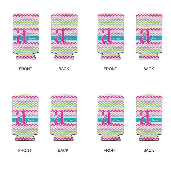 Colorful Chevron 12oz Tall Can Sleeve - Set of 4 - APPROVAL