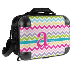 Colorful Chevron Hard Shell Briefcase - 15" (Personalized)