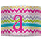 Colorful Chevron 16" Drum Lampshade - FRONT (Fabric)