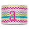 Colorful Chevron 16" Drum Lampshade - FRONT (Poly Film)