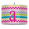 Colorful Chevron Drum Pendant Lamp (Personalized)