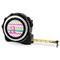 Colorful Chevron 16 Foot Black & Silver Tape Measures - Front