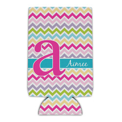 Colorful Chevron Can Cooler (16 oz) (Personalized)