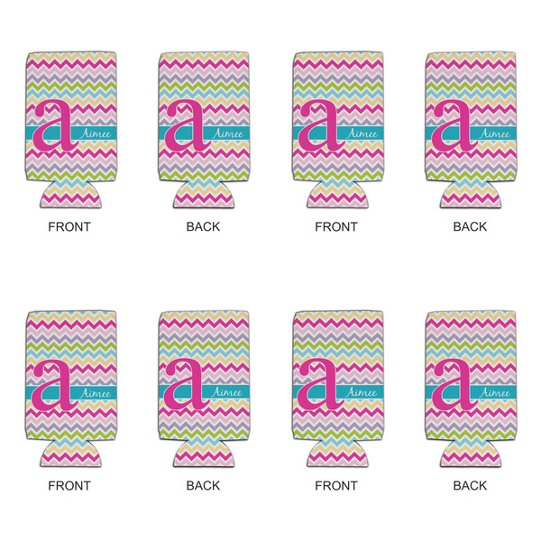 Colorful Chevron 16oz Can Sleeve - Set of 4 - APPROVAL