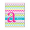 Colorful Chevron Wood Print - 16x20 (Personalized)