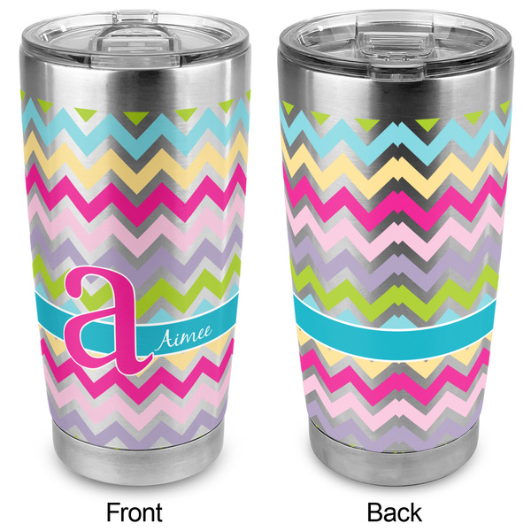 Colorful Chevron 20oz SS Tumbler - Full Print - Approval