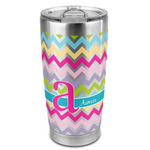 Colorful Chevron 20oz Stainless Steel Double Wall Tumbler - Full Print (Personalized)