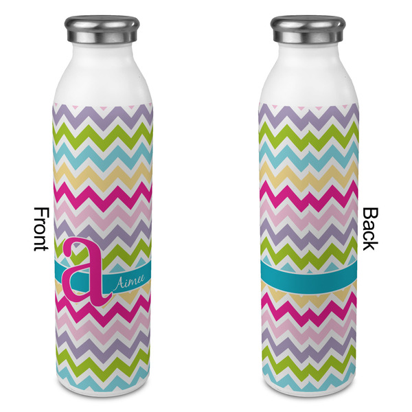 Colorful Chevron 20oz Water Bottles - Full Print - Approval