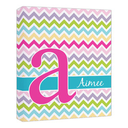 Colorful Chevron Canvas Print - 20x24 (Personalized)