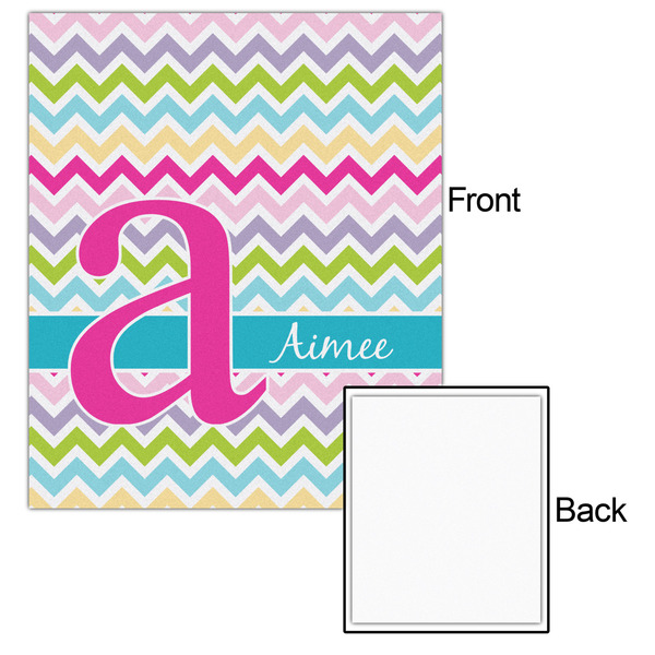 Colorful Chevron 20x24 - Matte Poster - Front & Back