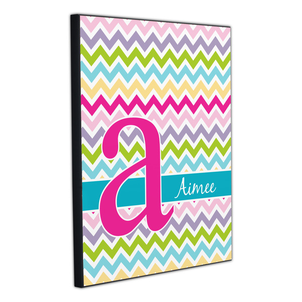 Colorful Chevron 20x24 Wood Print - Angle View