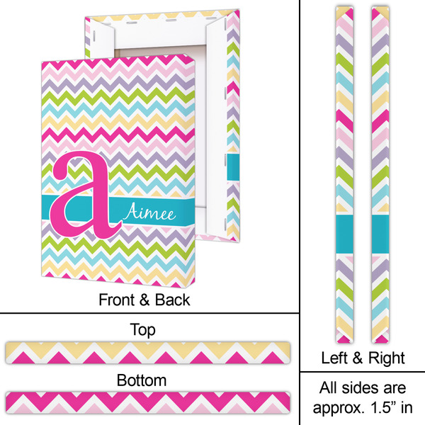 Colorful Chevron 20x30 - Canvas Print - Approval