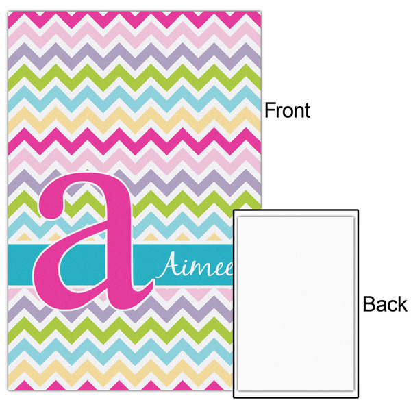 Colorful Chevron 20x30 - Matte Poster - Front & Back